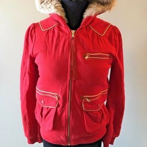 Marc by Marc Jacobs Women's Size Small Red Hoodie